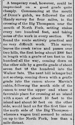 Idlewild Lodge - idlewildlodge.github.io - 1892-12-15 - Loveland Reporter - Details about the Toll Road including Dixon Gulch - p4
