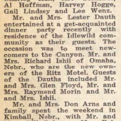 Idlewild Lodge - idlewildlodge.github.io - 1965-12-03 - The Estes Park Trail - Ishii New Owners of Ritz Motel