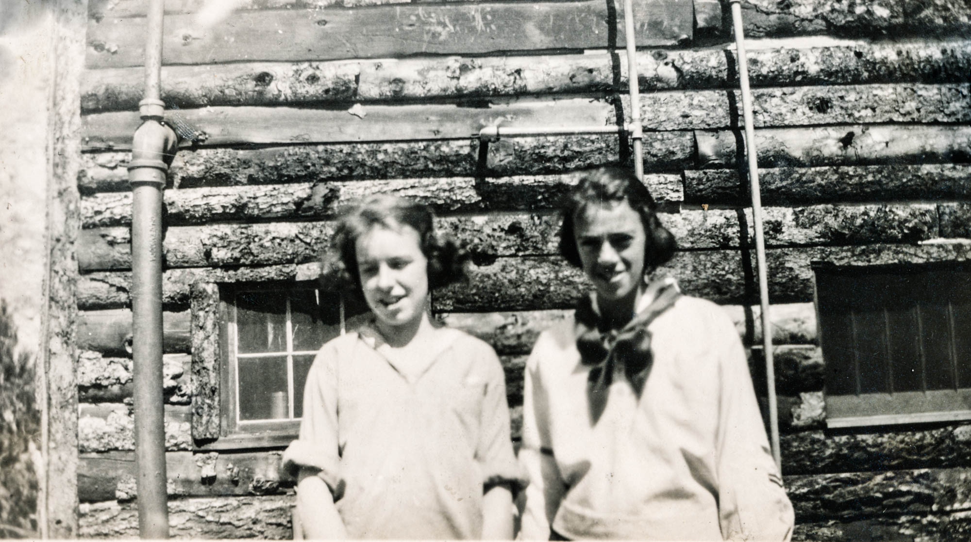Idlewild Lodge - idlewildlodge.github.io - 1921 - Elizabeth Dauth and Elizabeth Jones at Idlewild Lodge