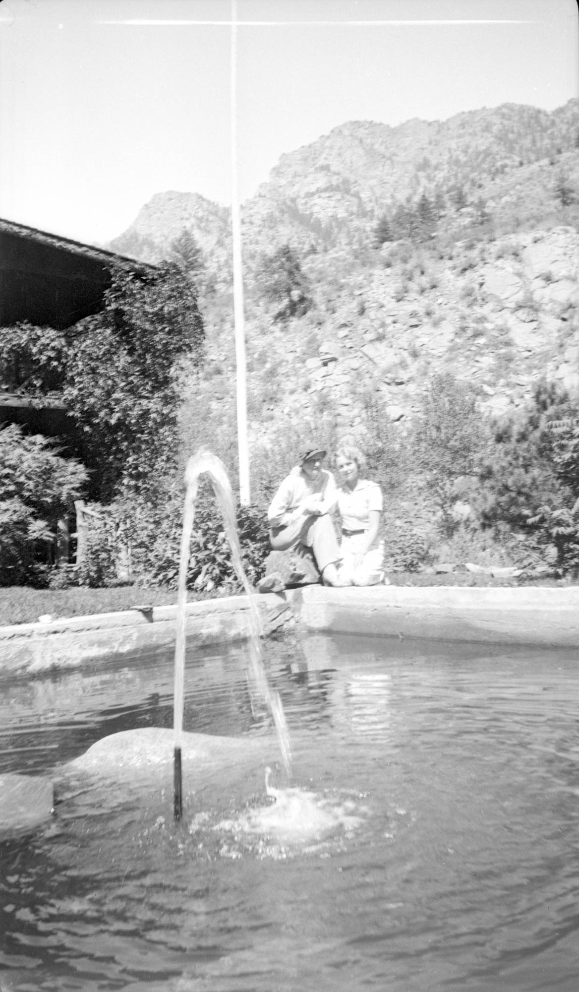 Idlewild Lodge - idlewildlodge.github.io - Circa 1930s - Anna Jeremiassen With Friend At Idlewild Pond